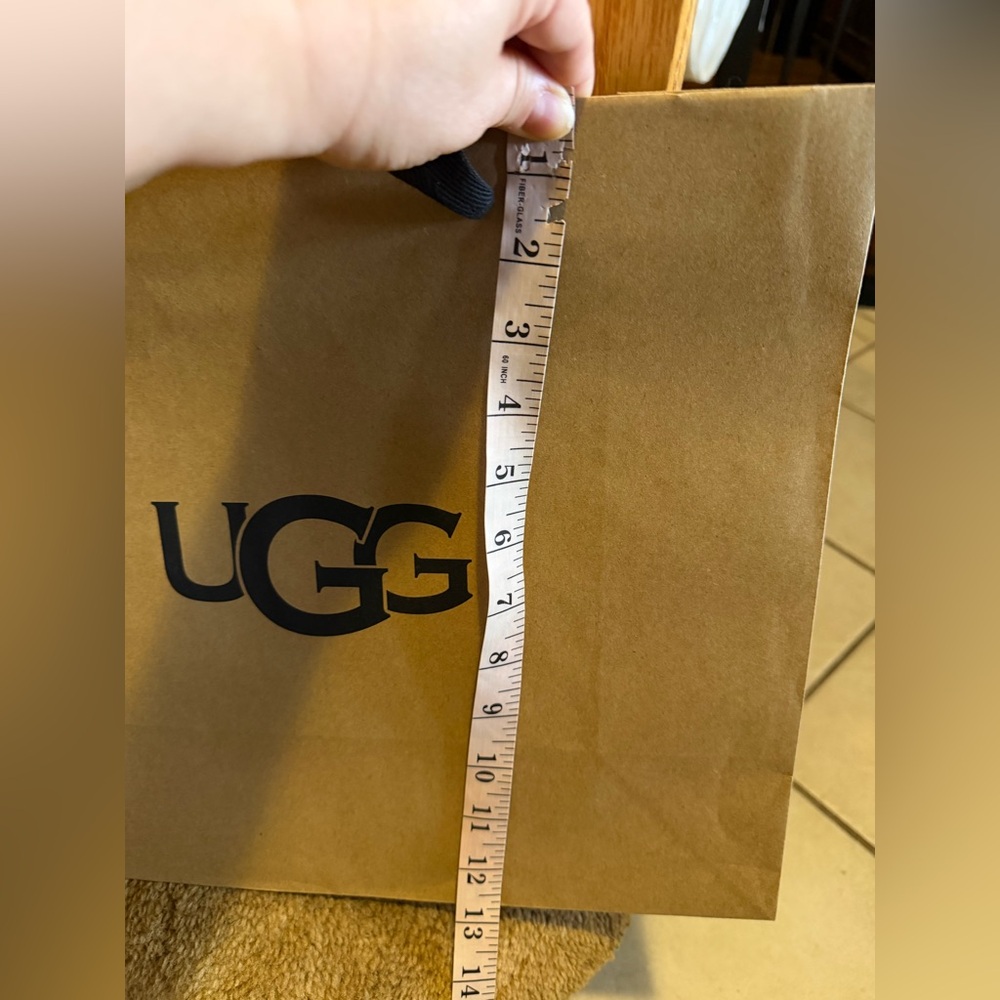 2~UGG Tan & Black MARIAM BALLET Empty Shoes Boxes Size 6 & 1~Branded Paper Bag